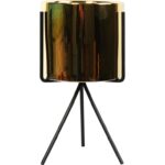 Złota Ceramiczna Osłonka na Metalowym Trojnogu 27 cm - obrazek 2