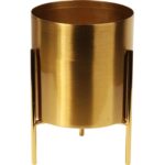 ZŁOTA OSŁONKA METALOWA NA TRZECH NÓŻKACH 17 CM - obrazek 2