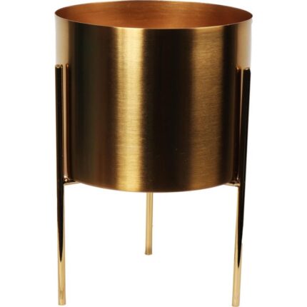 ZŁOTA OSŁONKA METALOWA NA TRZECH NÓŻKACH 17 CM