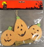 Trójka Brokatowych Dyni - Zawieszka Pomarańczowa - obrazek 3