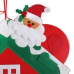 KALENDARZ ADWENTOWY DOMEK Z FILCU 60 CM - ŚWIĄTECZNA DEKORACJA Z 24 SKRYTKAMI - obrazek 3