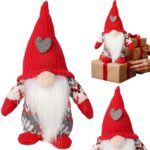 SKRZAT Świąteczny Krasnal GNOM Ozdoba Świąteczna Prezent 17 cm