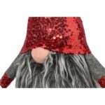 Skrzat w Czerwono-Szarej Czekinowej Czapie 40 cm - obrazek 3