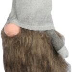 Figurka Skrzat w szarej czapie 50 cm, kolor brązowy - obrazek 3