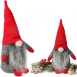 SKRZAT Świąteczny Krasnal GNOM Ozdoba Świąteczna Prezent 30 cm