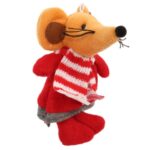 ZAWIESZKA PLUSZOWA - MYSZ W SZALIKU 16 CM - obrazek 2