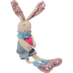 ZAJĄC WIELKANOCNY SIEDZĄCY NIEBIESKI 40CM - obrazek 2