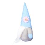 Dekoracyjny Skrzat Wielkanocny z Brodą i Niebieską Czapką 15 cm - obrazek 3