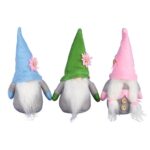 Wielkanocny Skrzat Dziewczynka z Warkoczami 15 cm Różowy - obrazek 3