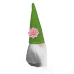 Wiosenny Skrzat z Brodą i Szarą Czapeczką - Dekoracyjna Figurka Wielkanocna, 17cm - obrazek 2