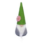 Wiosenny Skrzat z Brodą i Szarą Czapeczką - Dekoracyjna Figurka Wielkanocna, 17cm