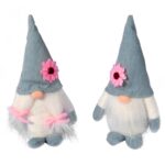 Niebieski Skrzat Wiosenny z Brodą 17 cm - Dekoracja Wielkanocna - obrazek 3