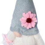 Wiosenny Skrzat z Warkoczykami i Niebieską Czapeczką - Dekoracja Wielkanocna, 17 cm - obrazek 2