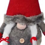 Skrzat Bożonarodzeniowy z Zwisającymi Nogami 38/55 cm - Dekoracja Świąteczna Czerwona - obrazek 2