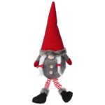 Skrzat Bożonarodzeniowy z Zwisającymi Nogami 38/55 cm - Dekoracja Świąteczna Czerwona