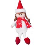 Ozdoba bożonarodzeniowa ANIOŁEK ze zwisającymi nogami 20 cm biały