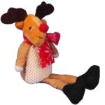 Ozdoba bożonarodzeniowa figurka RENIFER ze zwisającymi nogami 22 cm - obrazek 2