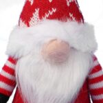 Czerwony Skrzat Bożonarodzeniowy z Brodą 20 cm - obrazek 2