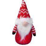 Czerwony Skrzat Bożonarodzeniowy z Brodą 20 cm