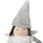 Pluszowy Anioł Siedzący ze Zwisającymi Nogami 42cm – Kolor Szary - obrazek 3