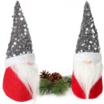 SKRZAT Świąteczny Krasnal GNOM Ozdoba Świąteczna Prezent 24 cm SR