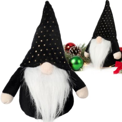SKRZAT Świąteczny Krasnal GNOM Ozdoba Świąteczna Prezent 20 cm