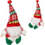 SKRZAT Świąteczny Krasnal GNOM Ozdoba Świąteczna skandynawska Prezent 25 cm