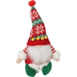 SKRZAT Świąteczny Krasnal GNOM Ozdoba Świąteczna skandynawska Prezent 25 cm - obrazek 2