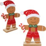 Świąteczna Figurka z Filcu Ciasteczkowy Ludzik PIERNIK 20 cm