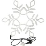 BOŻONARODZENIOWA DEKORACJA Z WĘŻA ŚWIETLNEGO LED- ŚNIEŻYNKA 56 CM