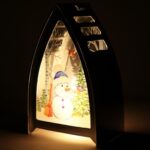 LAMPION ŚWIĄTECZNY LATARENKA DEKORACJA ŚWIETLNA LED BOŻE NARODZENIE BAŁWAN - obrazek 3