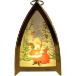 LAMPION ŚWIĄTECZNY LATARENKA DEKORACJA ŚWIETLNA LED BOŻE NARODZENIE MIKOŁAJ