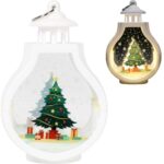 LAMPION ŚWIĄTECZNY LATARENKA DEKORACJA ŚWIETLNA LED BOŻE NARODZENIE choinka