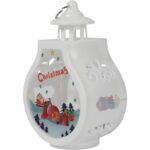 LAMPION ŚWIĄTECZNY LATARENKA DEKORACJA ŚWIETLNA LED BOŻE NARODZENIE reniferek - obrazek 3