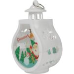 LAMPION ŚWIĄTECZNY LATARENKA DEKORACJA ŚWIETLNA LED BOŻE NARODZENIE z mikołajem - obrazek 3