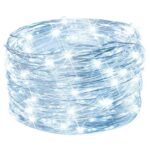 Lampki LED Giętkie na baterie - Biały Zimny - 40 sztuk na drucie dodatkowo do Dekoracji Wnętrz - obrazek 2