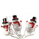 Girlanda LED z klamerkami na zdjęcia w kształcie bałwanków - obrazek 3