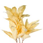 Gałązka Sztucznych Liści 87 cm kremowa - obrazek 2