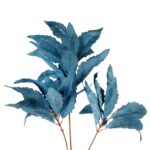 Gałązka Sztucznych Liści 87 cm niebieska - obrazek 2