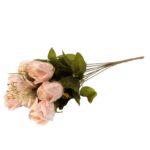 Bukiet 11 Pudrowo-Kremowych Róż o Wysokości 54 cm - obrazek 3