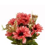 BUKIET 11 GERBER Z DODATKAMI KOLOR RÓŻOWY - obrazek 2