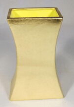 Wazon ceramiczny zwężany złoty - obrazek 2