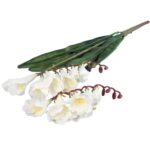 Gałązka 2 FREZJI 54 CM BIAŁA - obrazek 3