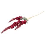 GLICYNIA GAŁĄZKA 3 KWIATÓW 96 CM KOLOR BORDOWY - obrazek 3