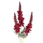 GLICYNIA GAŁĄZKA 3 KWIATÓW 96 CM KOLOR BORDOWY