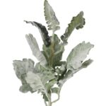 Gałązka Sztucznych Omszałych Liści 45 cm zielona - obrazek 2