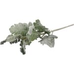 Gałązka Sztucznych Omszałych Liści 45 cm zielona - obrazek 3