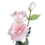 Sztuczna gałązka kwiatu Eustomy w kolorze Jasno Różowym 72 cm - obrazek 2