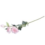 Sztuczna gałązka kwiatu Eustomy w kolorze Jasno Różowym 72 cm - obrazek 3