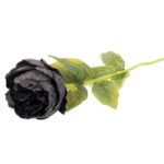 Sztuczna Gałązka piwonia w kolorze czarnym - Dekoracja o Wysokości 64 cm - obrazek 3